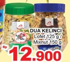 Promo Harga DUA KELINCI Kacang Lofet Daun Jeruk 125 gr - Giant