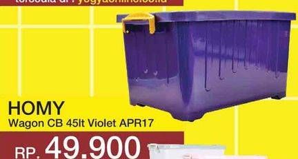 Promo Harga HOMY Wagon Container Box 45000 ml - Yogya