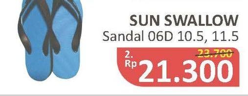 Promo Harga SUN SWALLOW Sandal Jepit 06D  - Alfamidi
