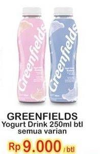 Promo Harga GREENFIELDS Yogurt Drink All Variants 250 ml - Indomaret
