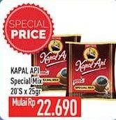 Promo Harga Kapal Api Kopi Bubuk Special Mix per 20 sachet 25 gr - Hypermart