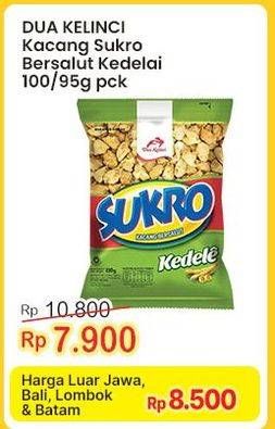 Promo Harga Dua Kelinci Kacang Sukro Kedele 100 gr - Indomaret