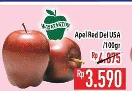 Promo Harga Apel Red Del USA per 100 gr - Hypermart