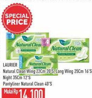 LAURIER Natural Clean Wing 22cm 20s, Wing 25cm 16s, Night 35cm 12s, Pantyliner 40s