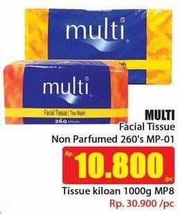 Promo Harga MULTI Facial Tissue MP01 Non Perfumed 260 pcs - Hari Hari