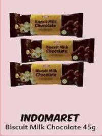 Promo Harga INDOMARET Biscuit Milk Chocolate per 2 pcs 45 gr - Indomaret