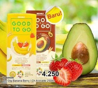Promo Harga INDOMILK Good To Go Banana Strawberry, Chocolate Avocado 250 ml - TIP TOP