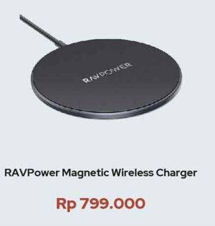 Promo Harga RAV POWER Magnetic Wireless Charger  - iBox