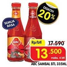 Promo Harga ABC Sambal All Variants 335 ml - Superindo