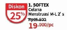 Promo Harga Softex Celana Menstruasi All Size 2 pcs - Guardian