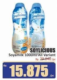 Promo Harga SOYLICIOUS Susu Kacang Kedelai All Variants 1000 ml - Hari Hari