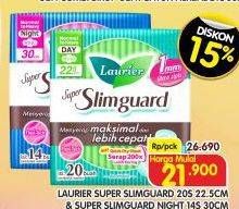 Promo Harga Laurier Super Slimguard Day/Night  - Superindo