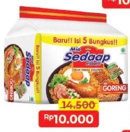 Promo Harga SEDAAP Mie Goreng per 5 pcs 90 gr - Alfamart