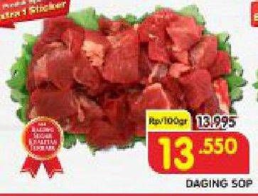 Promo Harga Daging Sop per 100 gr - Superindo