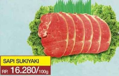 Promo Harga Sapi Sukiyaki per 100 gr - Yogya