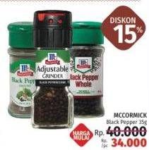Promo Harga MC CORMICK Bumbu Masak Black Pepper 35 gr - LotteMart