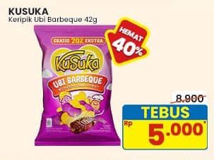 Promo Harga Kusuka Keripik Ubi Barbeque 42 gr - Indomaret