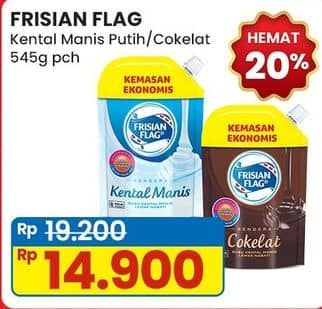 Promo Harga Frisian Flag Susu Kental Manis Cokelat, Putih 545 gr - Indomaret