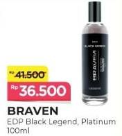 Promo Harga Braven Eau De Parfum Black Legend, Platinum 100 ml - Alfamart