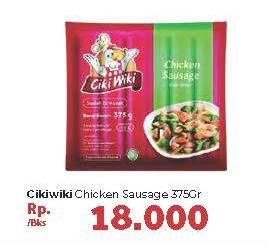 Promo Harga CIKI WIKI Chicken Sausage 375 gr - Carrefour