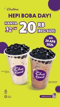Promo Chatime Hanay di Outlet