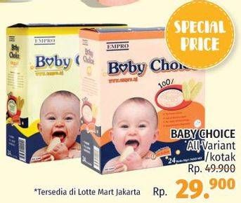 Promo Harga BABY CHOICE Biskuit Bayi  - LotteMart
