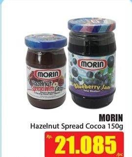 Promo Harga MORIN Jam Hazelnut Spread With Cocoa 150 gr - Hari Hari