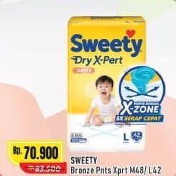 Promo Harga Sweety Bronze Pants Dry X-Pert M48, L42 42 pcs - Alfamart