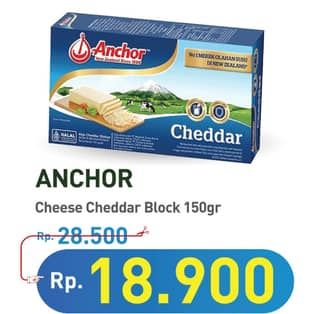 Promo Harga Anchor Cheddar Cheese 150 gr - Hypermart