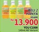 Promo Harga You C1000 Health Drink Vitamin All Variants 140 ml - Alfamidi