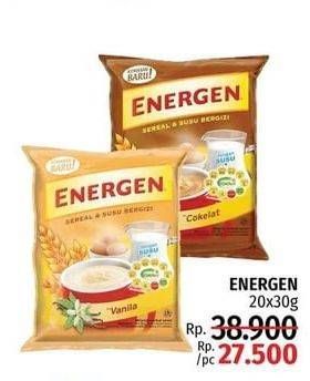 Promo Harga ENERGEN Cereal Instant per 20 sachet 30 gr - LotteMart