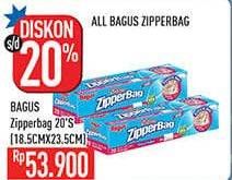 Promo Harga BAGUS Zipper Bag 18.5x23.5 Cm  - Hypermart