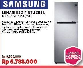 Promo Harga Samsung RT38K503JS8 Lemari Es 2 Pintu 384 ltr - COURTS