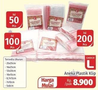 Promo Harga CHOICE L Plastik Klip All Variants  - Lotte Grosir