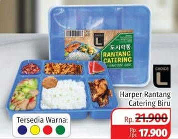 Promo Harga CHOICE L Harper Rantang Catering Biru  - Lotte Grosir