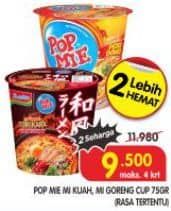 Promo Harga Indomie Pop Mie Instan 75 gr - Superindo