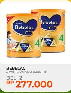 Promo Harga Bebelac 3 Susu Pertumbuhan Madu, Vanila 800 gr - Yogya