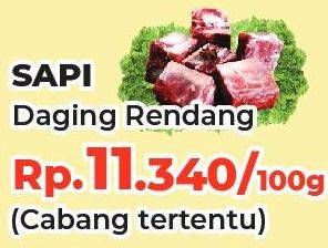 Promo Harga Daging Rendang Sapi Sapi per 100 gr - Yogya