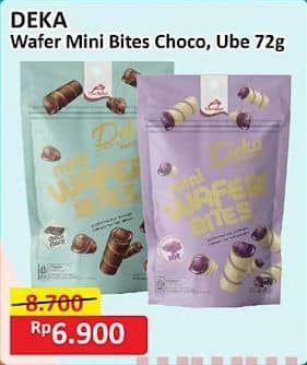 Promo Harga Deka Wafer Roll Bites Mini Choco Choco, Ube 80 gr - Alfamart