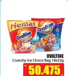 Promo Harga OVALTINE Crunchy Iced Choco per 18 sachet 32 gr - Hari Hari