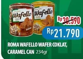 Promo Harga Roma Wafello Choco Blast, Butter Caramel 234 gr - Hypermart