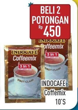 Promo Harga Indocafe Coffeemix per 2 pouch 10 pcs - Hypermart