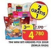 Promo Harga TINI WINI BITI Biskuit Crackers All Variants 20 gr - Superindo