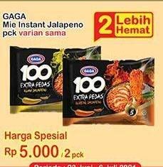 Promo Harga GAGA 100 Extra Pedas Goreng Jalapeno 85 gr - Indomaret