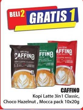 Promo Harga Caffino Kopi Latte 3in1 Classic, Choco Hazelnut, Mocca per 10 sachet 20 gr - Hari Hari