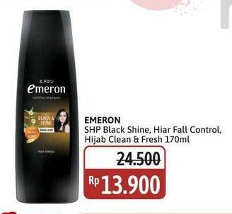 EMERON Shampoo Black Shine, Hair Fall Control, Hijab Clen & Fresh 170ml