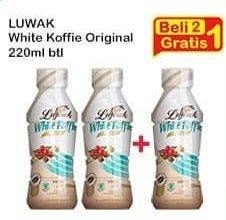 Promo Harga Luwak White Koffie Ready To Drink Original 220 ml - Indomaret
