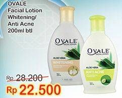 Promo Harga OVALE Facial Lotion Anti Acne, Whitening Bengkoang 200 ml - Indomaret