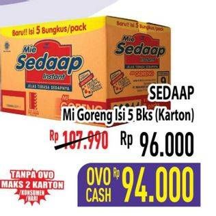 Promo Harga SEDAAP Mie Goreng Original per 40 pcs 90 gr - Hypermart