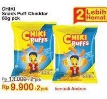 Promo Harga CHIKI PUFFS Snack Cheddar Cheese 60 gr - Indomaret